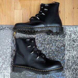 Dr. Martens Boots 1460 Alien Hardware Leather Lace-Up Boots, Black US 10 / UK 9